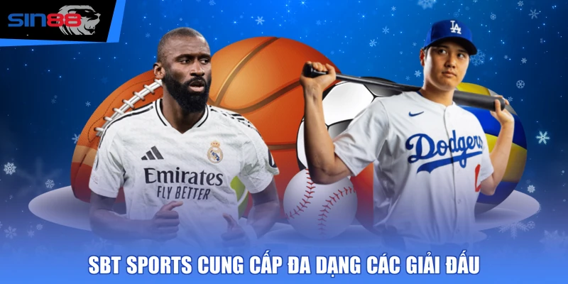 SBT Sports cung cấp đa dạng các giải đấu